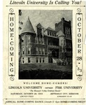 1933 Lincoln University Homecoming Brochure