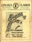 1935 Lincoln University Homecoming Brochure