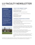 LU Faculty Newsletter: March 2020 by Darius Watson