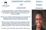 Legendary Ladies of Lincoln: Debra Foster Greene by Mark Schleer and Ithaca Bryant