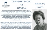 Legendary Ladies of Lincoln: Rosemary Hearn by Mark Schleer and Ithaca Bryant