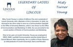 Legendary Ladies of Lincoln: Misty Turner Young by Mark Schleer and Ithaca Bryant